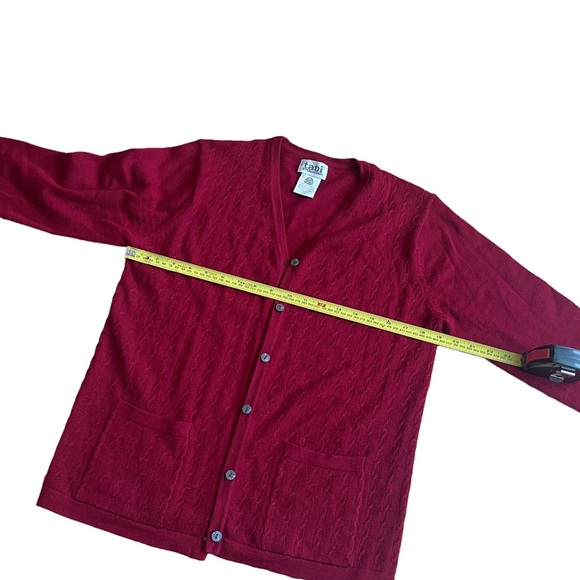 Tabi International cottagecore wool cable knit grandma preppy cardigan small - Picture 8 of 9